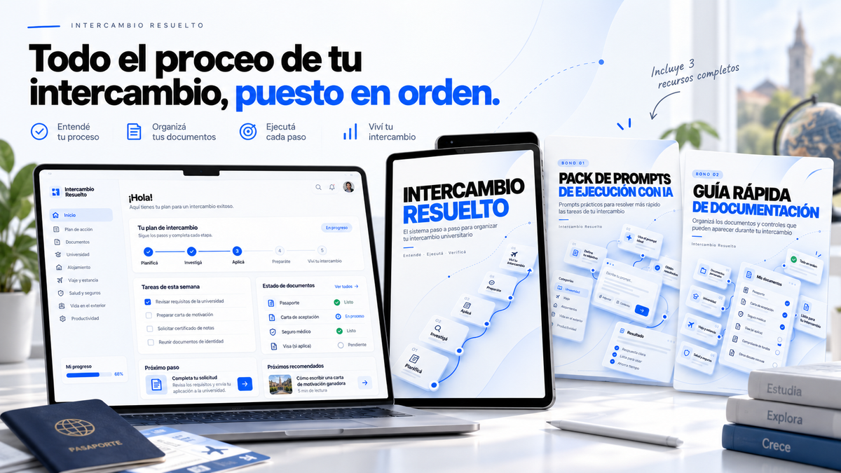 Intercambio Resuelto | Sistema paso a paso para organizar tu intercambio universitario